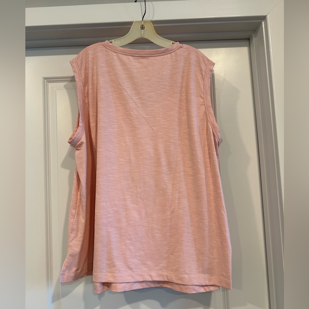Nine Britton Light Pink V-Neck Tank Top - Picture 2 of 5